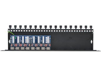 8-channel LAN patch-panel with increased surge protection for PoE