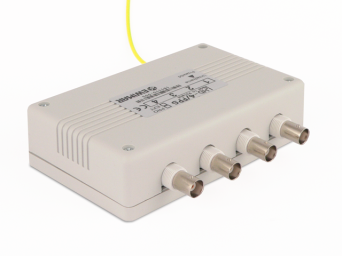4-channel surge protection for  AHD,CVI,TVI  with UTP Video baloon and coaxial cable series PRO with power supply