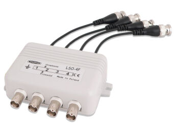 4-channel video separator, surge protection, LSO-4F