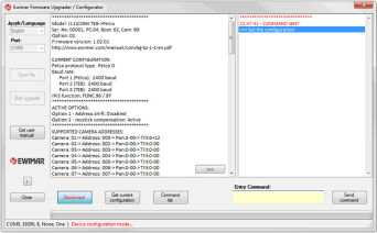 PC software for configuring and updating Ewimar devices , Firmare Upgrader / Configurator