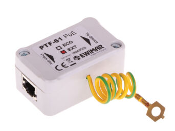 1-channel surge arrester to LAN Gigabit Ethernet, PTF-61-EXT/PoE