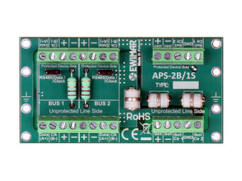 Surge protector for bus and siren of burglary alarm system, APS-2B/1S